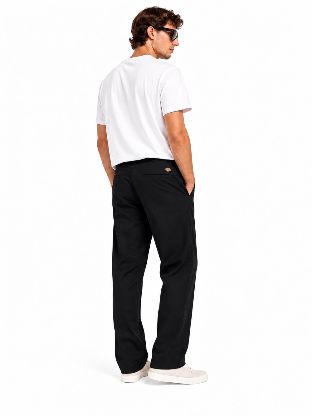 Dickies Men's Black Flat Front Work Pants 38x32 NWOT